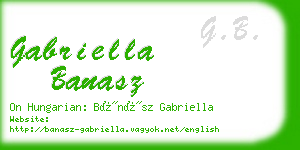 gabriella banasz business card